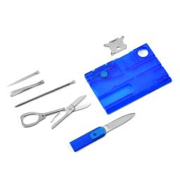12 em 1 portátil caminhadas cartões bolso cartão de crédito portátil multi ferramentas sobrevivência ao ar livre equipamentos acampamento ferramenta edc engrenagem presente - Image 3