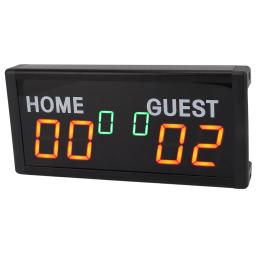 Placar Digital LED com controle remoto, eletrônico, portátil, mesa, interior, badminton, basquete, futebol, 1.8 Polegada - Image 2