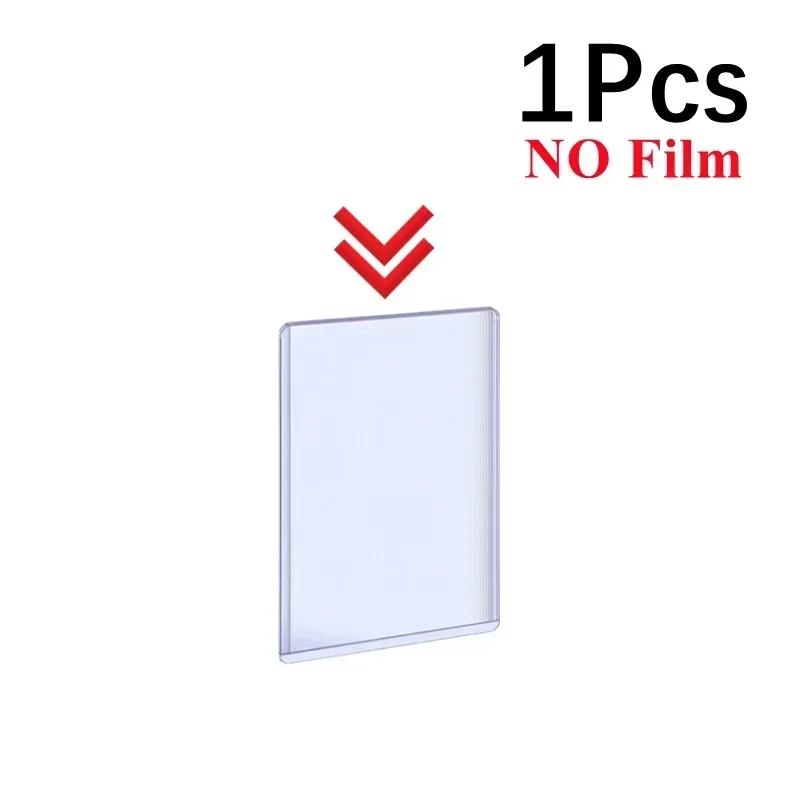 Porta-Cartão Transparente com Película Protetora, Capa do Álbum, Foto e Jogo de Esportes, Idol Organizer, Photo Holder, 1-50 PCs, 3x4 em - Image 1
