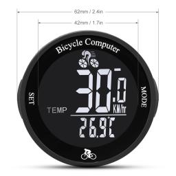 Multifuncional sem fio bicicleta computador, bicicleta impermeável odômetro, tela LCD, ciclismo velocímetro, mountain bike, medidor de velocidade - Image 6