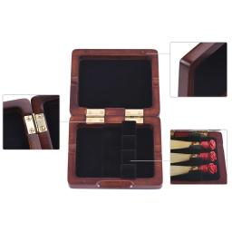 Madeira Mão Esculpida Fagote Reed Case, Reed Box para 3 Juncos - Image 2