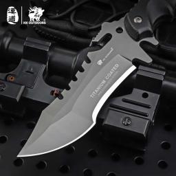 HX Outdoors Faca de sobrevivência tática, caça do exército, Full Tang, facas retas, ferramenta essencial para autodefesa, ferramentas ao ar livre, 58HRC - Image 2