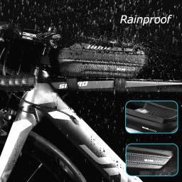 SELVAGEM HOMEM-Rainproof Hard Shell Saco de Bicicleta, Big Capacidade Top Tube Bag, Acessórios de bicicleta - Image 4