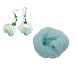 5 pçs elástico meia de náilon flores diy scrapbooking artesanato flor falsa artesanal flor de seda para casa decoração de casamento - Image 4