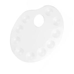Bandeja portátil de mistura de cores, paleta de pintura, artista, crianças, estudantes, artesanato, branco, em estoque, 10 Rams - Image 4