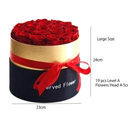 Romântico Nível A Eterna Rosa na Caixa, Real Preservado Conjunto De Presentes De Flores, Decoração De Casa, Dia Dos Namorados, Presentes De Casamento, Esposa Durável - Image 6