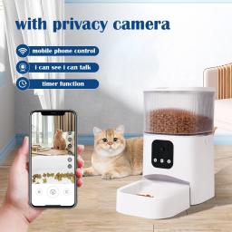 3L Camera Video APP Alimentador Automático Pet Dispensador de Alimentos Inteligente Para Gatos Cães Temporizador Tigela Auto Alimento Seco Pet Alimentação Pet Supplies - Image 1