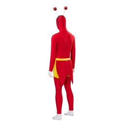 TV el chapulin colorado cosplay traje vermelho bodysuit uniforme terno masculino halloween carnaval festa traje - Image 4