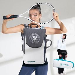 Mochila de remo de tênis dobrável para homens Squash Badminton Racket Bag Bolsa de transporte de raquetebol Sacos esportivos de grande capacidade - Image 2