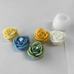 2024 nova flor molde de vela de silicone 3d peônia flor sabão gesso resina fundição molde diy bolo de chocolate ferramenta de cozimento presente de casamento - Image 2