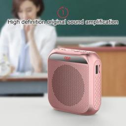 Mini alto-falante recarregável com microfone 8W amplificador de voz, megafone, alto-falante, portátil, apto para professor, guia turístico, reunião - Image 5