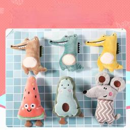 Brinquedo de pelúcia resistente à mordida para animais de estimação, Engraçado Chew Toy, Desenhos animados fofos, Suprimentos para parceiros interativos - Image 1