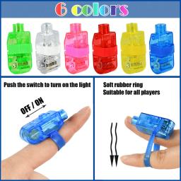 LED Finger Light para Crianças, Favores de Festa de Aniversário, Goodie Bag, Brinquedos de Enchimento, Casamento, Natal, Dia das Bruxas, 30 Pcs, 60 Pcs, 100Pcs - Image 6