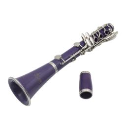 SLADE-Clarinete Profissional com Acessórios Bolsa, Bb, 17 Chaves, 6 Anéis, Roxo, Sopros, Instrumentos Musicais - Image 6