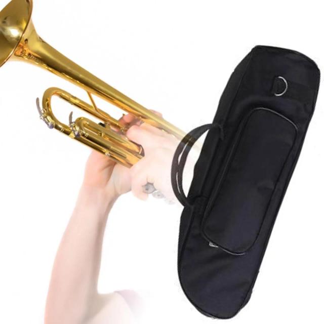 Bolsa Impermeável para Trompete com Bolsos e Zíper - Ideal para Concertos e Viagens Práticas de Músicos Profissionais