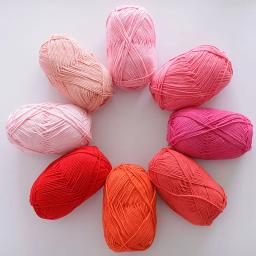 Linha De Algodão De Leite Para DIY, Fio De Cachecol, Chinelo De Boneca, Gancho De Sapato, Bola Artesanal, 5 Strand, 50g - Image 1