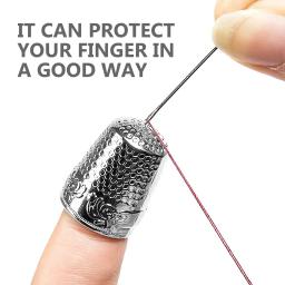 Portátil Dedal De Costura Acessório, Protetor De Moedas, DIY Dedais Quilting Acessórios, Finger Supply, 8 Pcs - Image 2