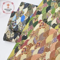 Algodão japonês impresso Patchwork tecido, material acolchoado para bonecas e bolsas de costura, acessórios bordados, 145x48cm - Image 2