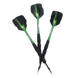 Dardos de metal de alta qualidade, feitos de níquel preto, 20g, para competição profissional, competição, treinamento, verde, esculpido, entretenimento, 3pcs - Image 4