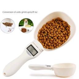 Ferramenta de Medição Eletrônica Cão e Gato Tigela De Medição Colher Pet Food Scale Display Digital Pesando Colher Peso Volumn - Image 1