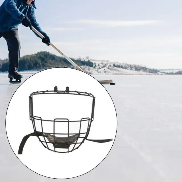 Máscara Protetora de Face para Hockey: Equipamento Ideal para Homens e Adultos em Atividades ao Ar Livre