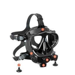 Máscara De Mergulho De Rosto Completo, máscaras De Natação De Snorkel Adulto, cilindro De Oxigênio, conjunto De Mergulho - Image 4