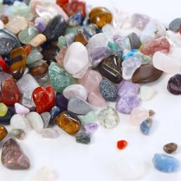 Natural Mixed Crystal Stones para a decoração do aquário, cascalho minerais, acessórios do aquário, 100g, 4 tamanhos - Image 2