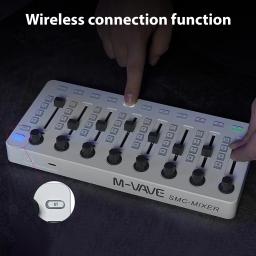 Controlador MIDI com Conexão BT, misturando Console, 43 botões, 8 botões, 8 botões, bateria - Image 3
