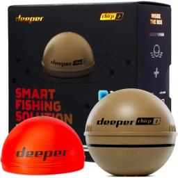 Sonar 2 portátil Fish Finder, profundidade Finder para caiaques, barcos e pesca no gelo, Castable Deeper, Sonar - Image 1