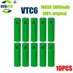 Bateria recarregável de íon-lítio VTC6 3.7V 3000mAh 18650 para Sony US18650VTC6 30A brinquedos ferramentas de lanterna - Image 4
