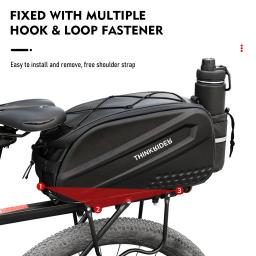 Impermeável Reflective Bicicleta Saddle Bag, Grande Capacidade, cauda Tronco Traseiro Bag, Road Mountain Bike Bagagem Transportador, Bicicleta Sacos, 14L - Image 4