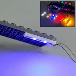 Criativa Luminosa LED Luz MOC Tijolos Fina Piscando Lâmpada, Blocos De Construção Do Porto Luzes DIY Bloco Clássico Brinquedos, 1x4 - Image 5