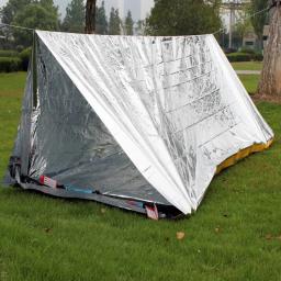 Acampamento dobrável barraca de emergência sobrevivência saco de dormir, leve impermeável caminhadas acampamento abrigo para aventura ao ar livre - Image 1