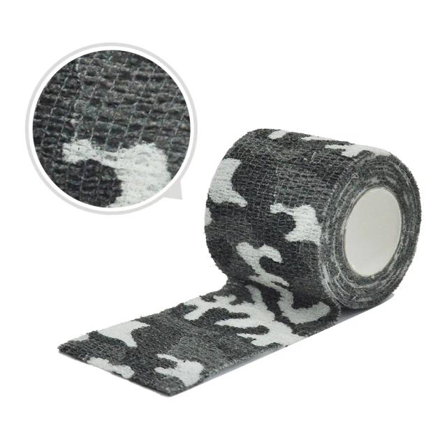 Fita de camuflagem elástica e impermeável para caça ao ar livre, resistente e durável para uso militar