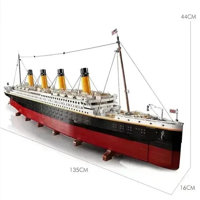 99023 Titanic Grande Barco de Cruzeiro Navio a Vapor Blocos de Construção 1355 Peças