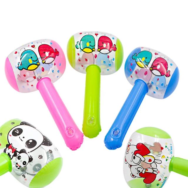 Martelo Inflável com Sino Infantil - Brinquedo para Festa e Piscina, Ideal para Bebês