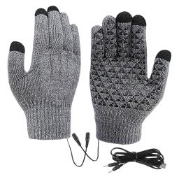 Luvas aquecidas elétricas para mochila e montanhismo, Touch Screen, Mitten para esqui, equitação, Camping, ao ar livre - Image 5