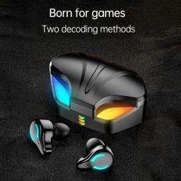 Fone de ouvido Bluetooth sem fio X1, fones de ouvido ao ar livre, 5.3 com display de carregamento, Touch Control Earbuds para música - Image 2