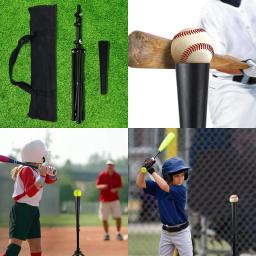 Tripé de beisebol, Tee ajustável para prática de treinamento de batidas portátil, dobrável, adulto, infantil, iniciante - Image 4