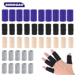 Fita elástica respirável do dedo, suporte das mangas do dedo, protetor da cinta do polegar, basquetebol, tênis, grilo, badminton, 10pcs por o jogo - Image 1
