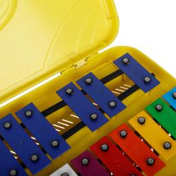 Glockenspiel Xilofone Chaves de Metal, Instrumento de Percussão Profissional com Case, 2 Marretas Seguras, Música Songbook, Drop Ship, 25 Notas - Image 4