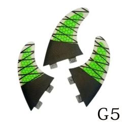 Prancha BiLong FCS Fins, Twin Tri Fin Um Conjunto, Tamanho G5, Desempenho De Fibra De Vidro, Núcleo Com Carbono, Tamanho M, Quilhas Surf Fin - Image 6