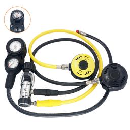 Mergulho regulador de respiração, primeiro estágio, medidor de pressão secundário, respirador, mergulho subaquático, mordida boca, regulador de mergulho - Image 1