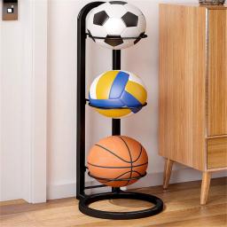 Basquete Armazenamento Rack, Três Camadas, Coloque Bola, Cesta De Futebol, Jogando Cesta, Voleibol Stand Holder, Jardim De Infância - Image 3