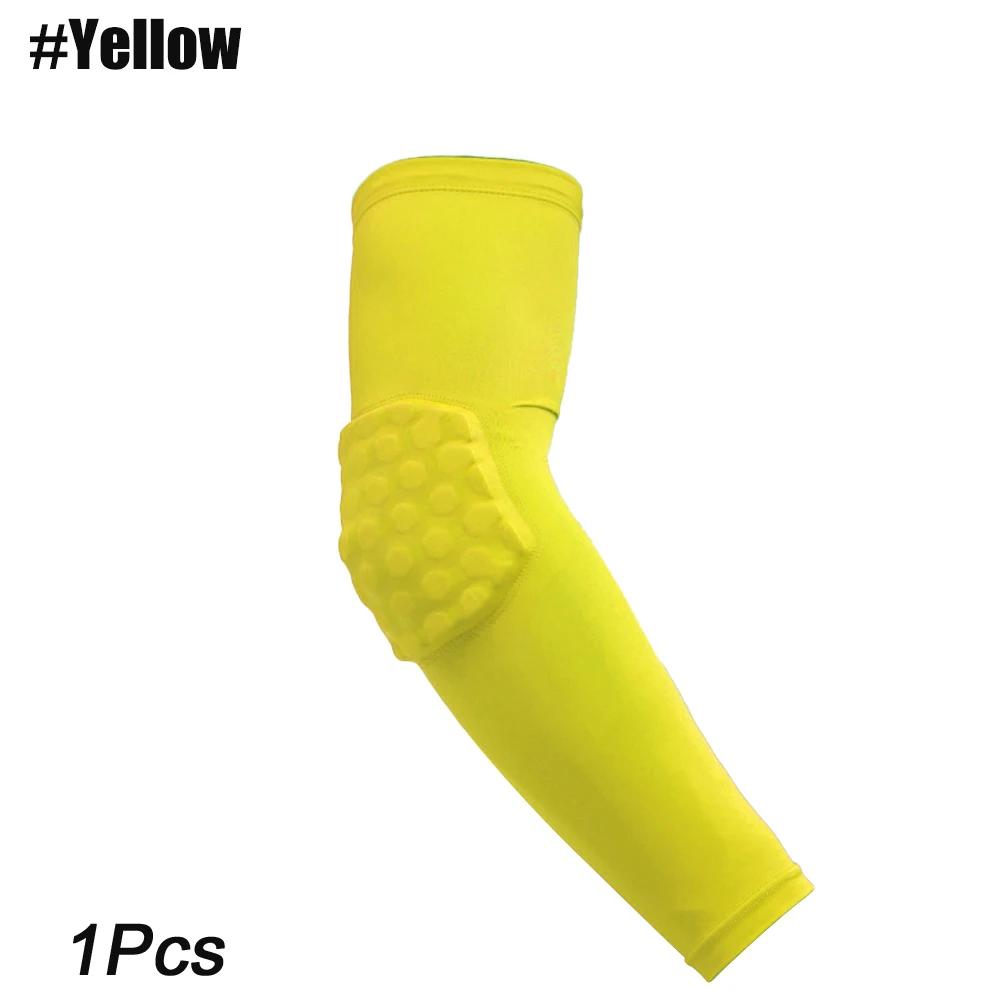 Manga para apoio do cotovelo, peça respirável para basquete, futebol, cotoveleira acolchoada para proteção e segurança, 1 peça - Image 1