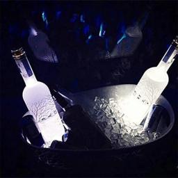 LED Luminous Coasters com luzes, garrafa adesivos, 3 modos, apto para Cocktail Drink, casa, festa de casamento, Xmas Table Decorações, 5 pcs, 1pc - Image 5