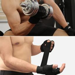 Luvas de ginástica antiderrapante para elevação de peso para homens e mulheres, luvas de treinamento fitness, proteção superior de palma, 1 par - Image 6