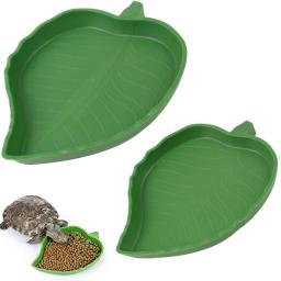 Tigela De Alimentador De Hamster De Forma De Folha, Gaiola Pequena Para Animais De Estimação, Alimentador De Alimentos Para Beber, Tigelas De Alimentação De Lagartos, Ferramentas De Banho Para Pequenos Animais - Image 2