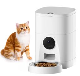 Gravação de vídeo inteligente 4L Wifi Controle Remoto Alimentador automático para animais de estimação com comida para cães e gatos - Image 1