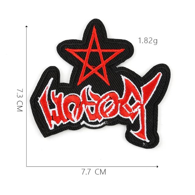 Patches de Ferro em Letras para Roupas: Adesivos DIY para Jaquetas, Jeans e Estilo Punk